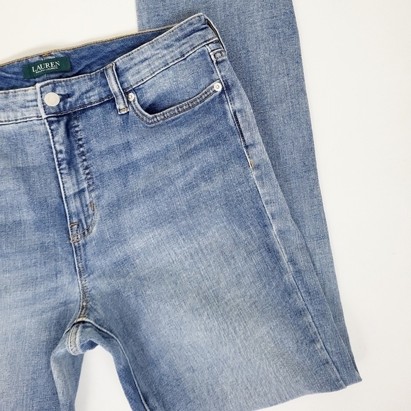 Ralph Lauren Cigarette Denim Jeans Taper Ankle Mid Rise Relaxed Fit - Picture 7 of 11